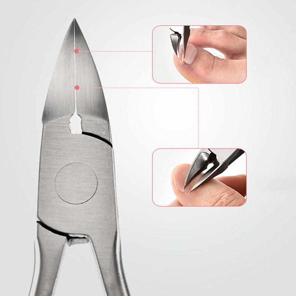 Pedicure Toe Nail Clipper Cutter Curved Hard Dead Skin Remover Stainless Ingrown Nail Cuticle Scissor Nail Trimming Manicure