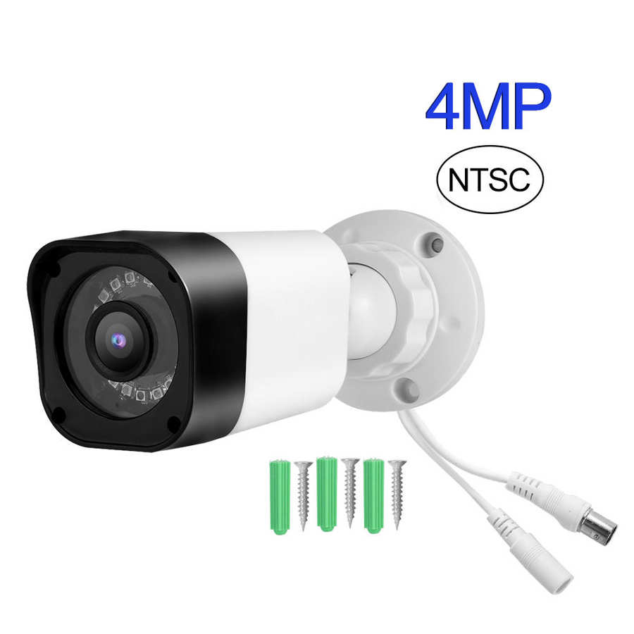 Câmera à prova dwaterproof água cctv sistema de vigilância noite câmera casa proteção para casa gato monitor: 4MP NTSC format