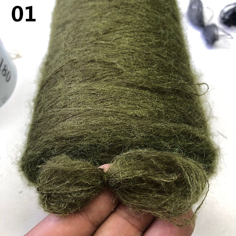 Ovillo de lana de Merino de 250g para ganchillo tejido a mano, lana de bebé amigable con la piel, bufanda artesanal, chal, hilo de suéter XJ69: 01-250g