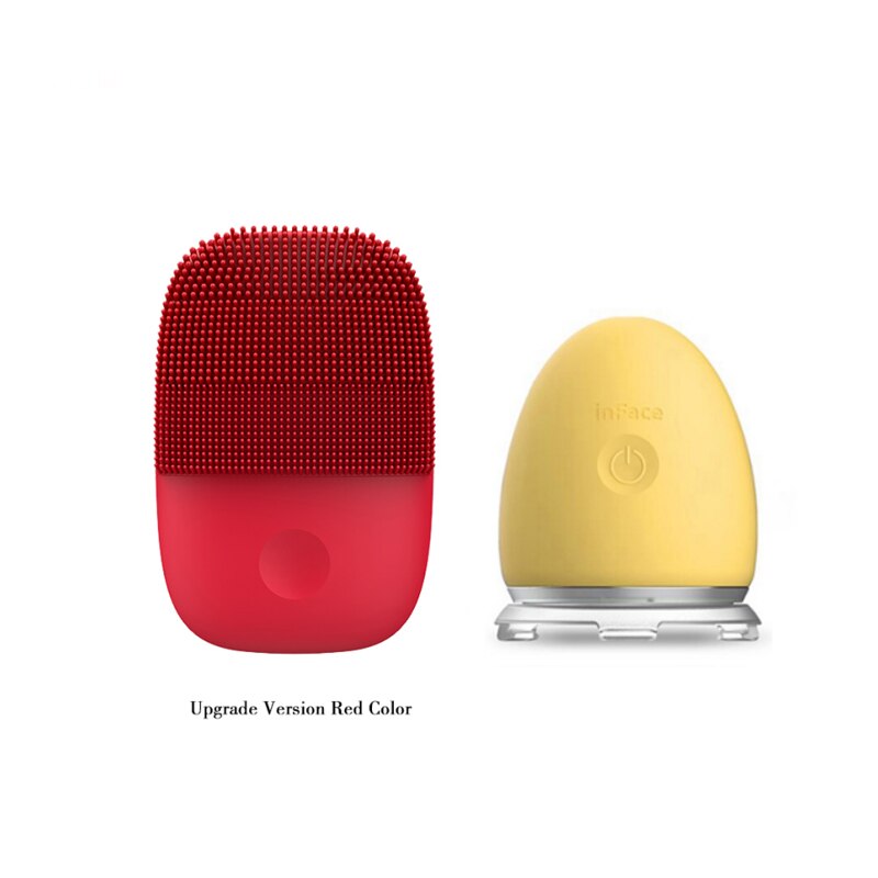 Xiaomi Inface Ultrasonic Ion Skin Cleaning Instrument And Face Facial Vibration Massage Ion Introduction Skin Tender And Shiny: XM-YP-508-R-Y