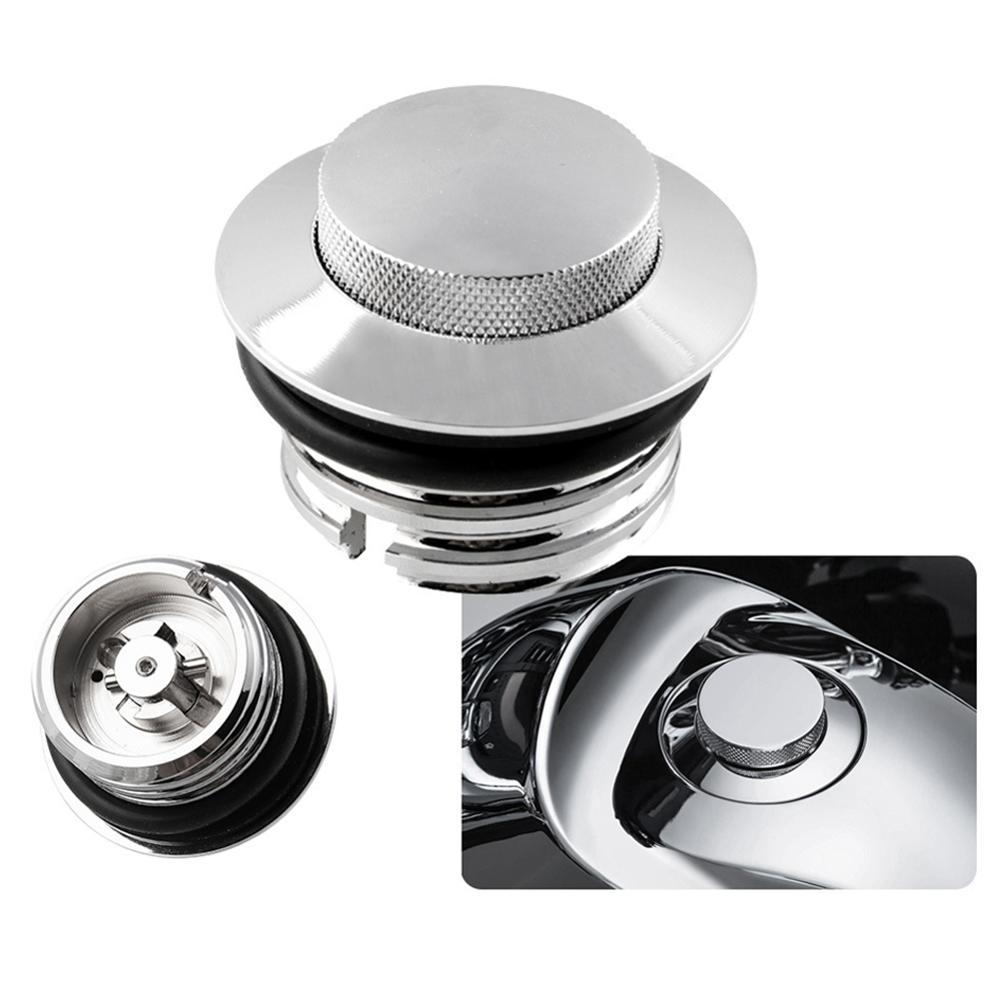 Motorcycle Flush Pop Up Reservoir Gas Cap Vented Brandstoftank Reservoir Gas Cap Voor Harley Bike Scooter Verchroomde