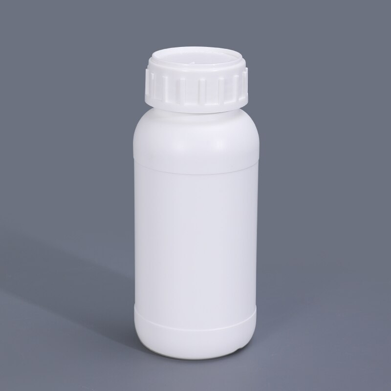 Botella vacía redonda de pesticida, botella de reactivo de Material HDPE, gruesa de alta barrera, 250ML, 500ML, 1000ML