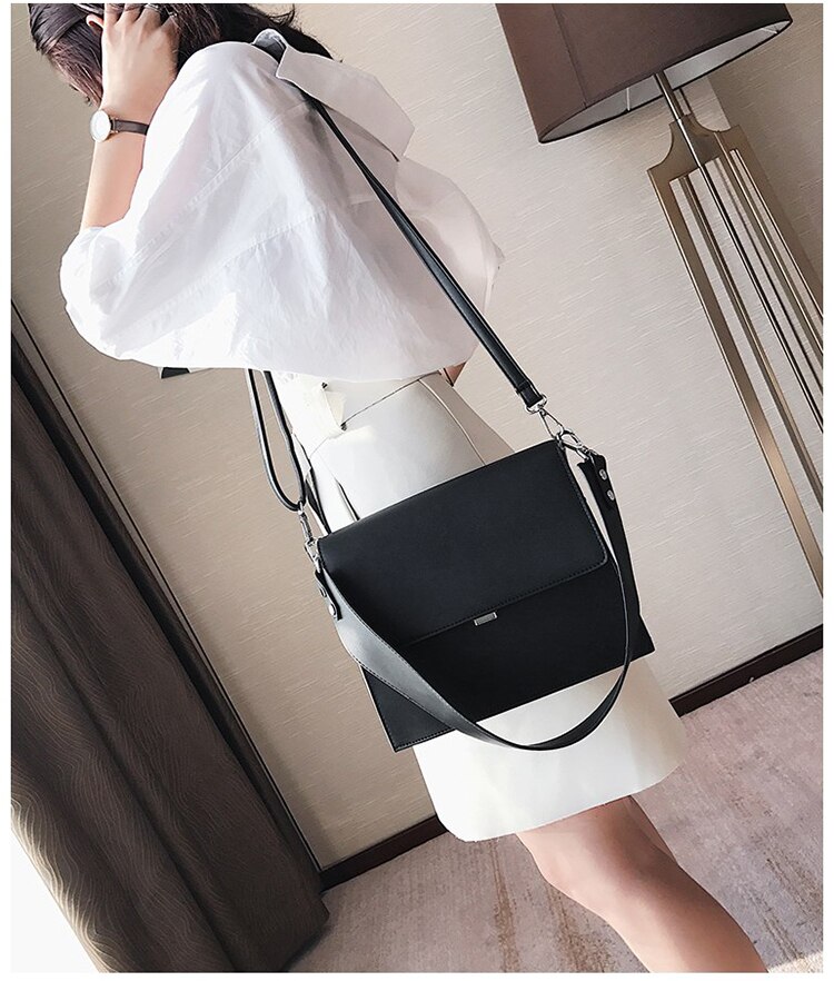 ins sacs à main chauds femmes simple commute mallette sac carré PU sauvage épaule Messenger sac multi-fonction OL dames