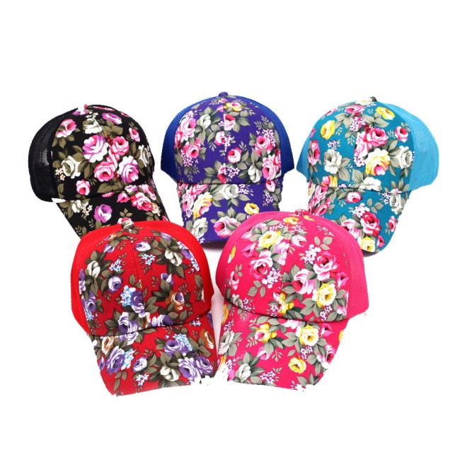 Hat Summer Women Sunhat Embroidery Cotton Baseball Hat Cap Boys Girls Snapback Hip Hop Flat Hats For Women