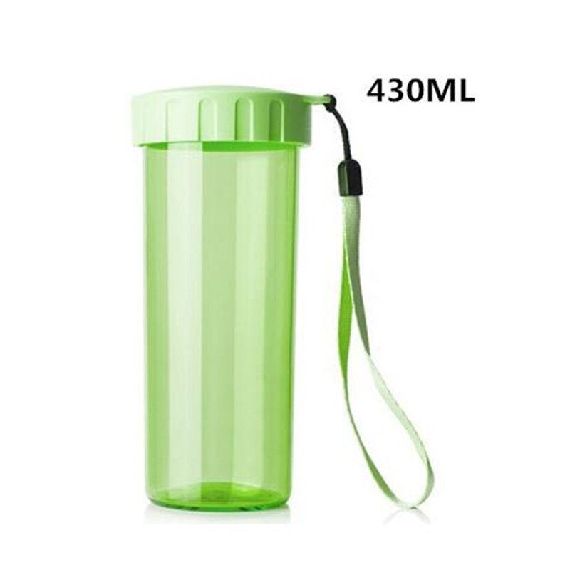 Spray Sport Draagbare Waterfles Met Touw Lekvrije Duurzaam Drinkware Outdoor Sport Flessen BPA Plastic: green
