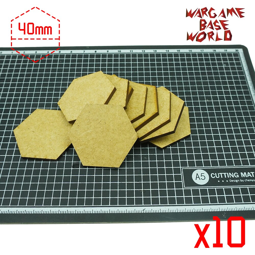 Incircle Excircle Hexagon Bases-Mdf Bases: 40mm Inscribed