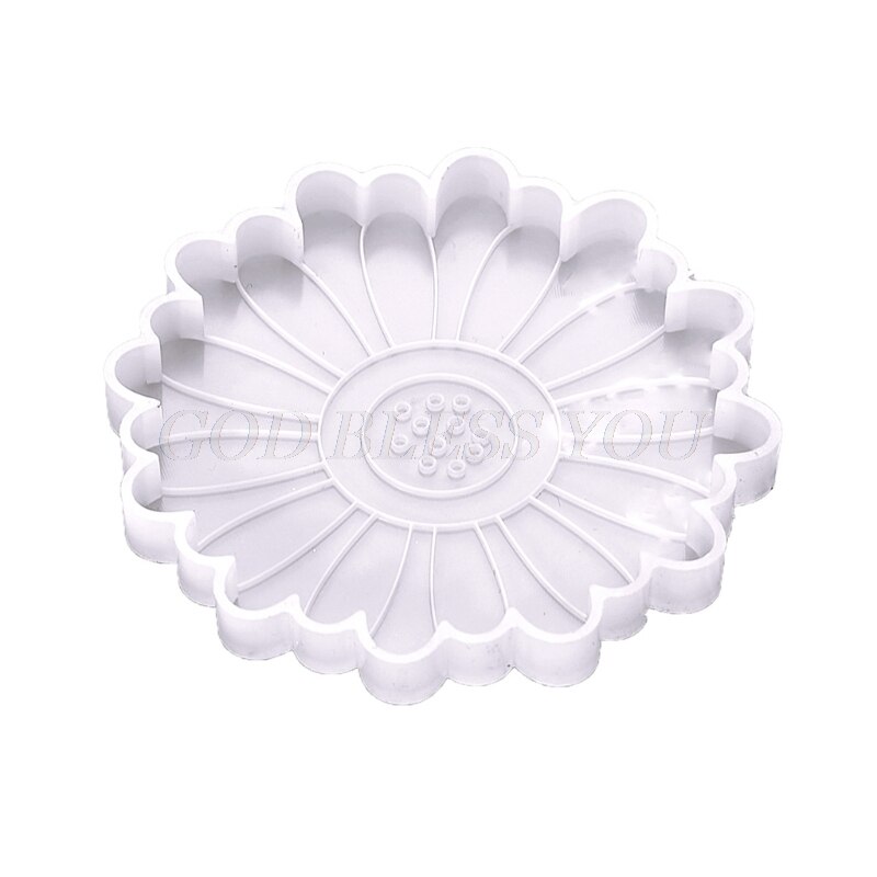 Daisy Flower Coaster Epoxy Resin Mold Cup Mat Pad Silicone Mould DIY Crafts Tool 54DC: 2
