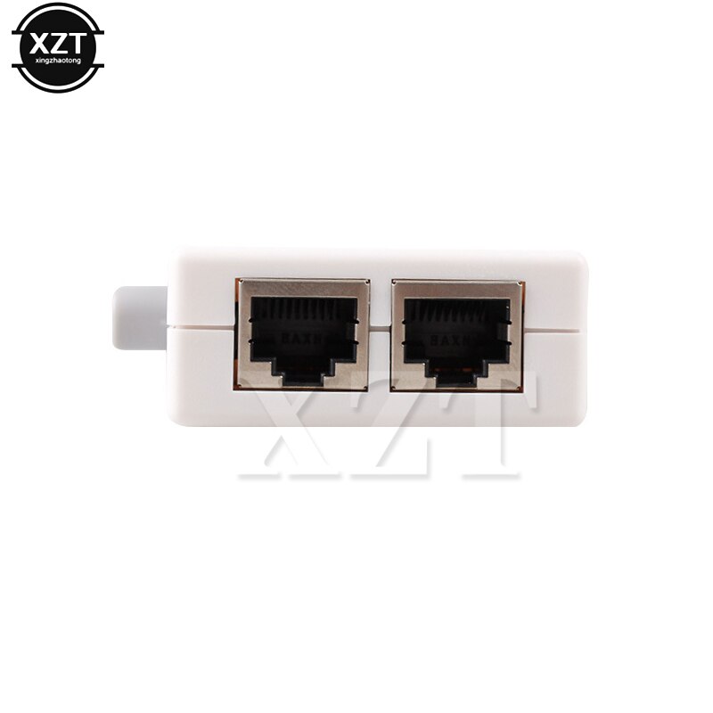 1PCS Mini 2 Port RJ45 RJ-45 Ethernet Network Box Sharing Switcher Dual Splitter 2 Way