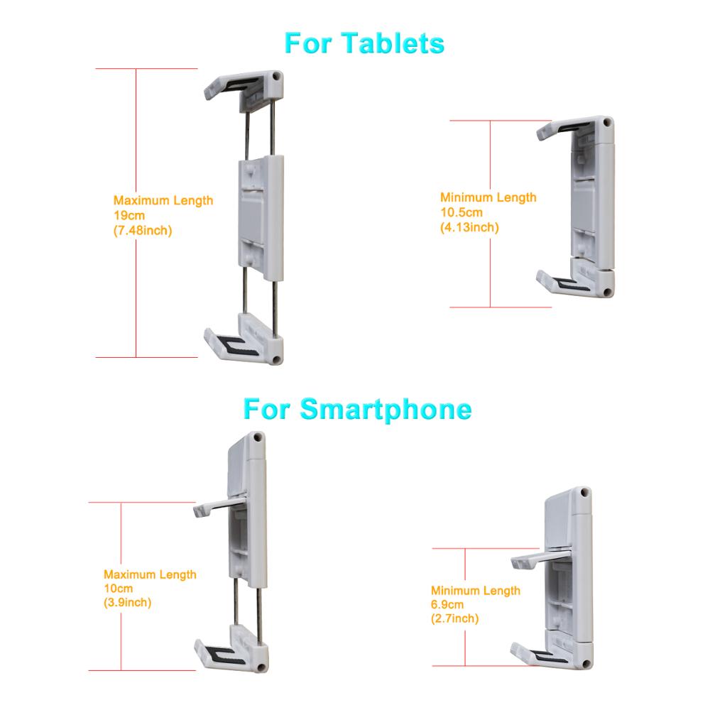 Tfy Muur Tablet Houder Voor Tablets En Smartphones, Past Op Keuken, Badkamer, Slaapkamer, leeszaal En Meer-Wit