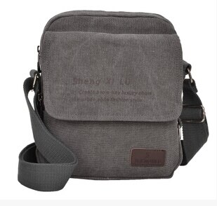 stacy bag brand men handbag male small cross-body shoulder bag man mini canvas messenger bag travel bag: Gray