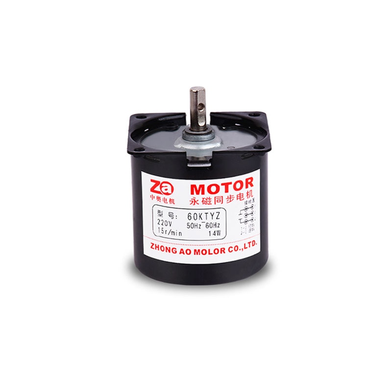 60KTYZ permanent magnet AC synchronous motor 220V motor low speed micro deceleration bidirectional controllable gear motor