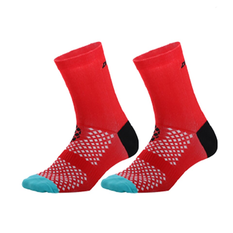 1 Paar Professionele Hoge Tall Fietsen Sokken Comfortabele Sokken Running Wandelen Sokken Outdoor Sport Fitness Sokken Unisex: 02