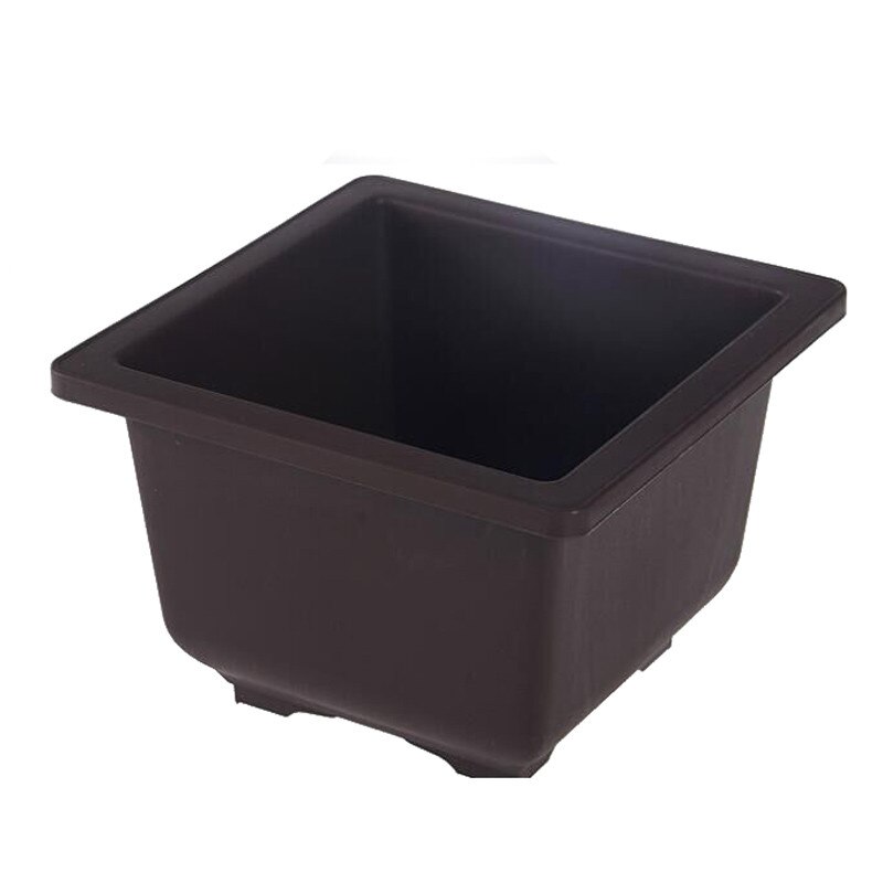Pot de fleurs en plastique pour Imitation, balcon carré, bol à bonsaï pour pépinière et jardinière rectangulaires, Pots de fleurs à fond du plateau: L