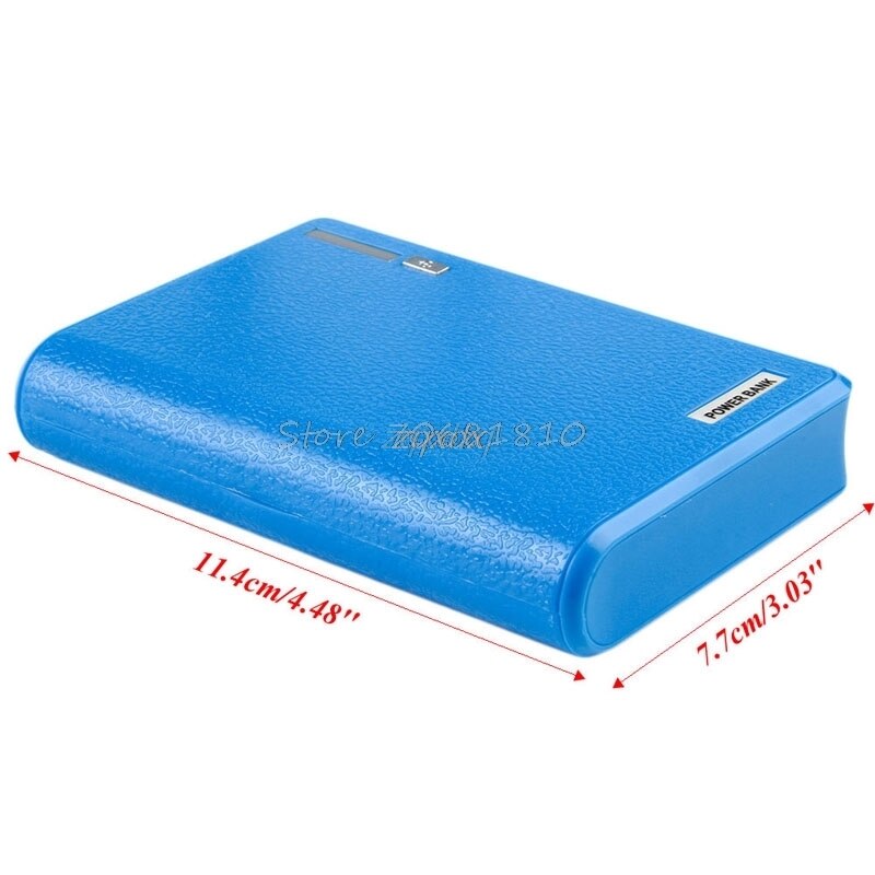 4X 18650 Dual USB Power Bank External Backup Battery Charger Box Case For Phone Whosale