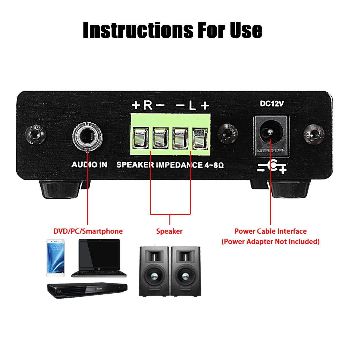 LEPY LP-A1 2 Kanal Kopfhörer Verstärker Ausgang Class D Energie Ampere Decodiert Audio- Hallo-fi Stereo Audio- Telefon Android Musik Spieler