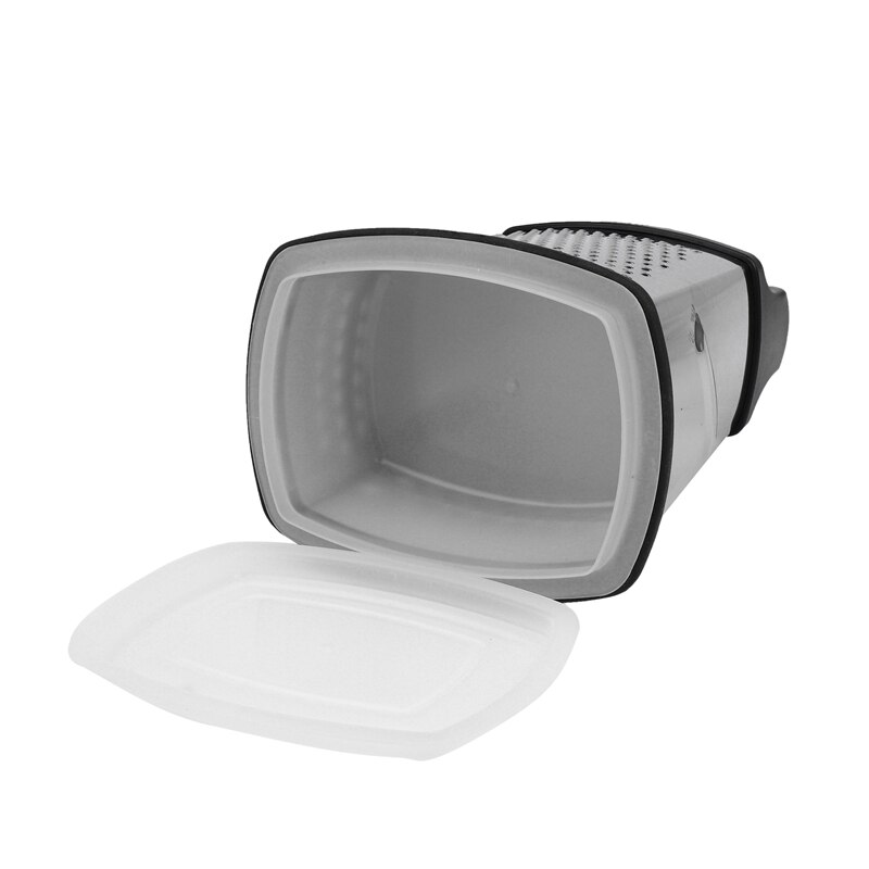 Spring Chef Box Grater, Stainless Steel with 4 Sides, Best for Parmesan Cheese Retail