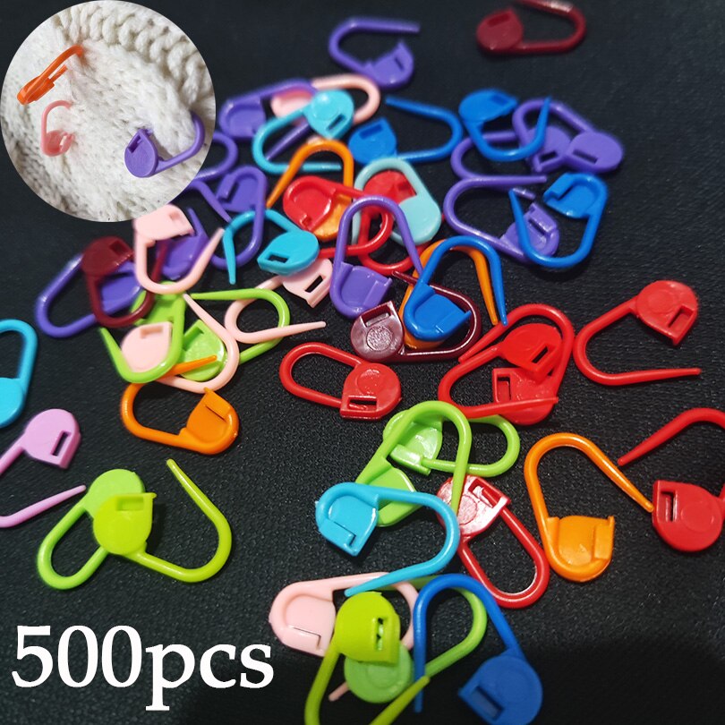Steekmarkeerder haaknaald plastic breinaaldclips kleine