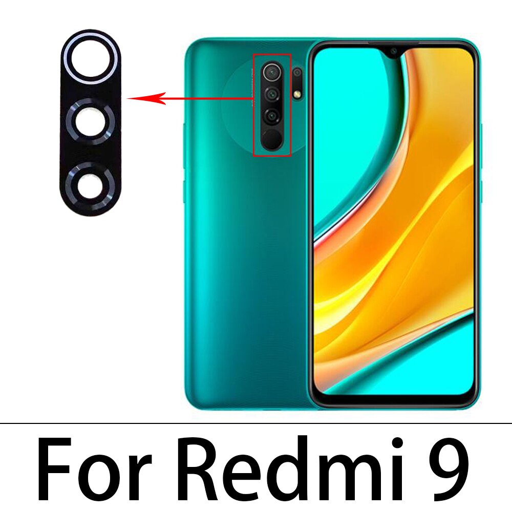 Dla Xiaomi Redmi Uwaga 9 9S 8T szklany obiektyw aparatu tylna kamera szklany obiektyw z klejem robić Redmi Uwaga 9 zawodowiec Max: Redmi 9