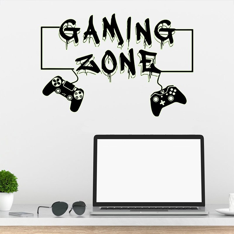 Game Controllers Luminous Wall Stickers Home Decoration Cool Glow In The Dark Wallpaper For Boys Bedroom Room Decor Poster Mural