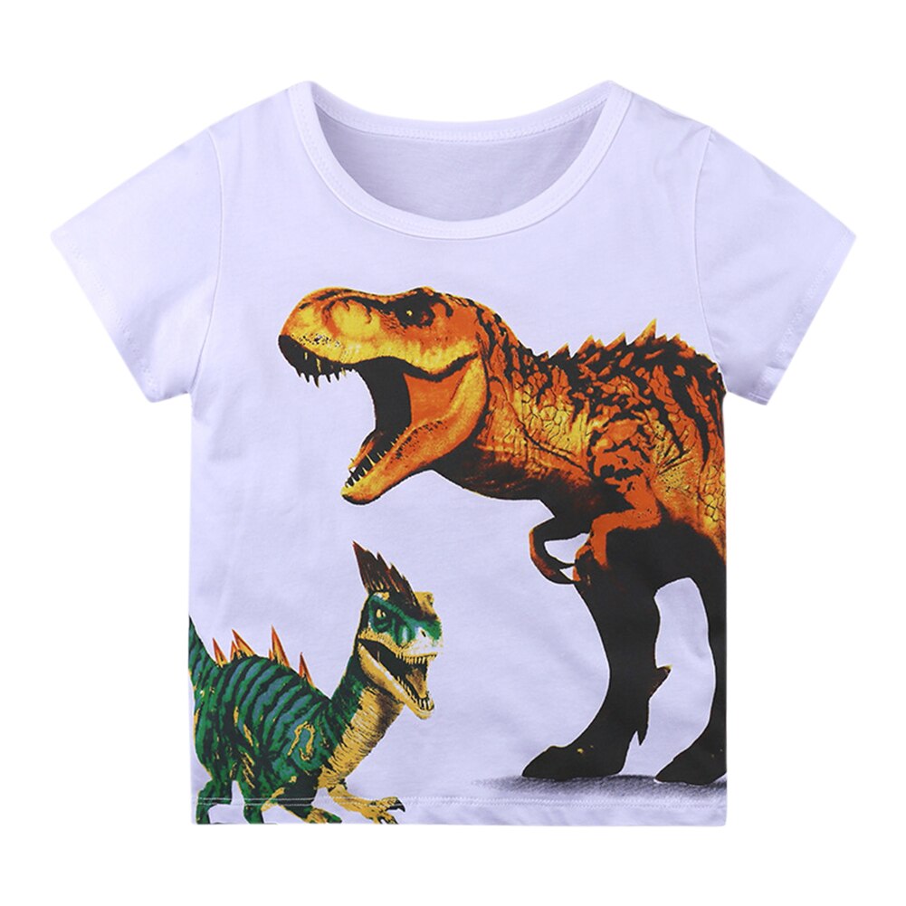 18M-4T Kinderen Cartoon Print T-shirts Meisjes Jongens Zomer Korte Mouw Tops: 02