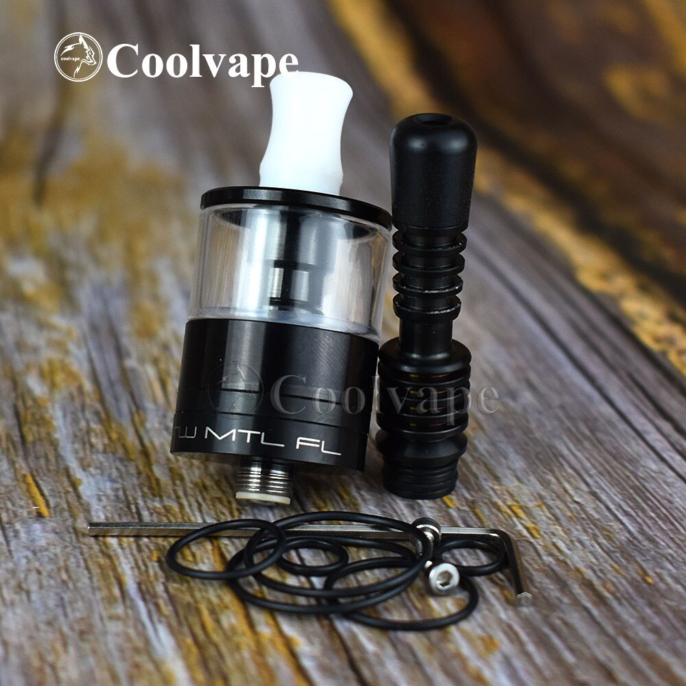 Dvarw MTL FL 24 rta 24mm Single Coil Airflow Tank Rebuildable atomizer rta 316 stainless steel vape tank vs Siren V2 GTA MTL: B3.5ml-T