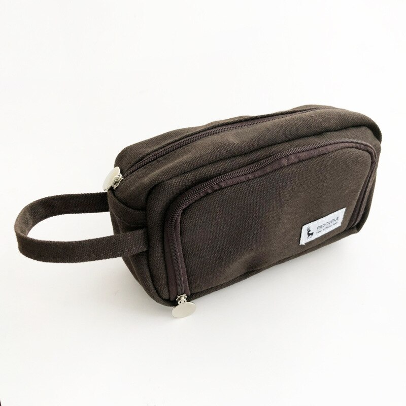 Canvas Grote Capaciteit Etui Kawaii Potlood Pouch Levert Pen Case Student School Kantoorbenodigdheden: E