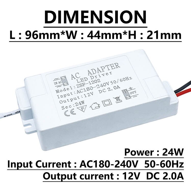 6W 12W 24W 36W 48W 60W LED Lighting Transformers AC220V TO DC12V LED Driver Power Supply 12V For LED Strip Lights 5A adapter: PURPLE