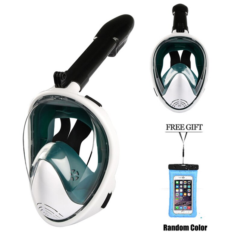 Maschera Intera Viso Alle Prime Armi Per Gli Adulti Scuba Anti Fog Subacquea Snorkel Maschera Set Maschera di Nuoto per la Macchina Fotografica Gopro Diving Nuotare maschera: color 05 / L/XL