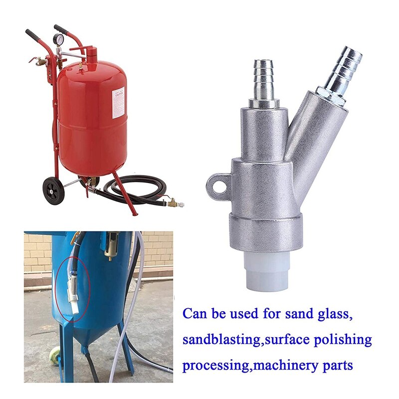 Chorro de arena de aire, herramienta de chorro de arena para quitar el polvo de óxido, herramienta de aire de chorro de arena con boquilla de carburo de boro (8Mm)