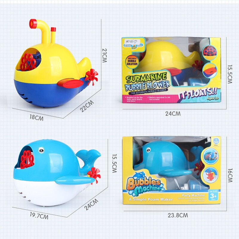 Bolla Macchina Bagno di Bolla Bambini Bagno di Giocattoli di balena sottomarino Bolla Macchina Elettrica Esplosione Caldo ragazzo Bagno Giocattolo Della Ragazza