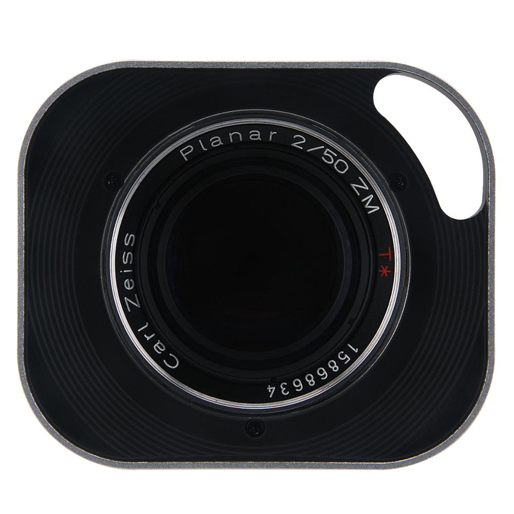 Pare-soleil haoge lh -zv07p pour objectif carl zeiss biogon t * 2/35 35mm f2 550mm f2 zm , argenté et creux