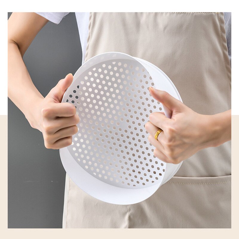 Plastic Food Steamer With Lid Round Single/Double Tier Microwav Steamer Vegetable Pasta Cookware Home Kitchen Cooking Tools