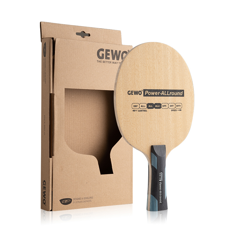 Originele GEWO POWER ALLROUND Tafeltennis Blade Racket 5-laags Hout Controle Spin Evenwichtige Ping Pong Bat Paddle