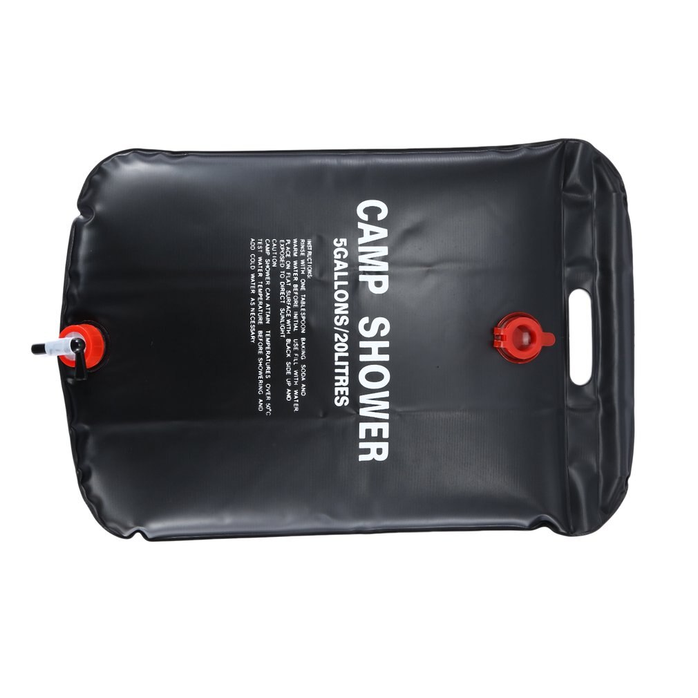 Bolsa de ducha portátil para exteriores, bolsa de secado de agua Solar de 20L, bolsa de baño
