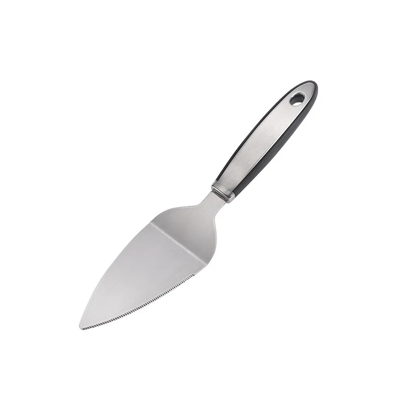 Roestvrijstalen pizzamesschep Pizzataart Pizza Roller Mes Driehoek Schop Mes Keukengereedschap: Light Grey