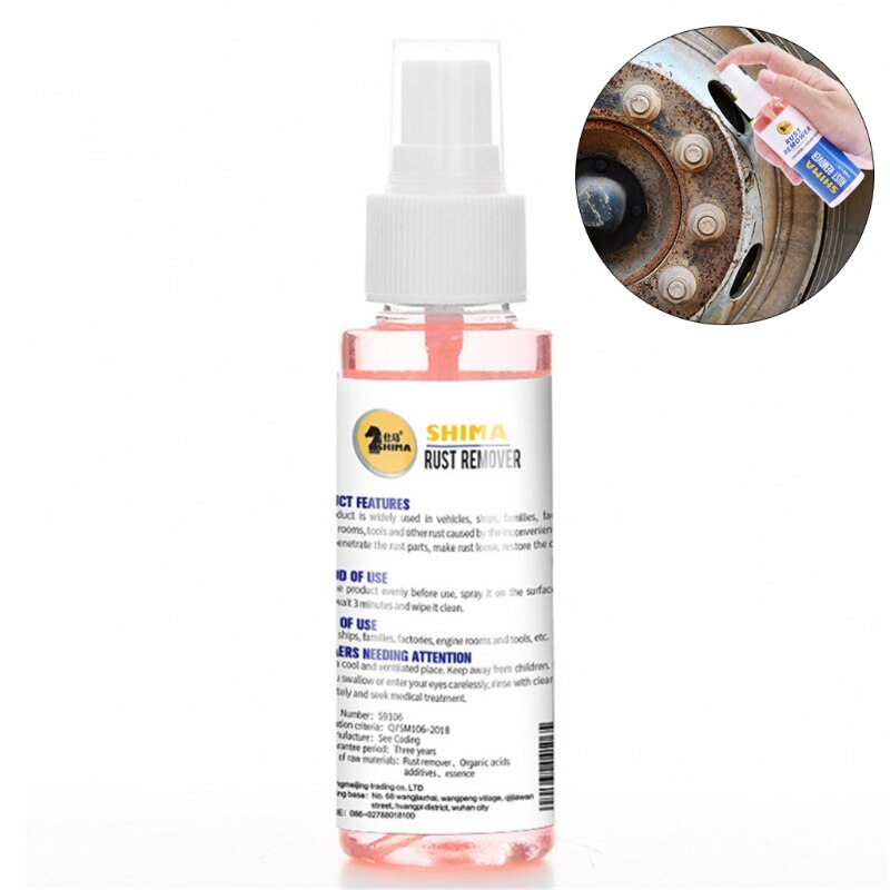 Car Rust Remover, Derusting Spray, Car Maintenance Cleaning, 80ml