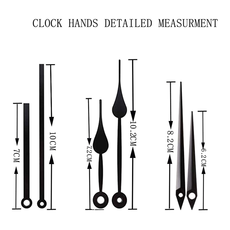 Silent Quartz Clock Movement,Long and Short Shaft Clock Mechanism,Wall Clock Parts Motor Replacement DIY Repair Parts