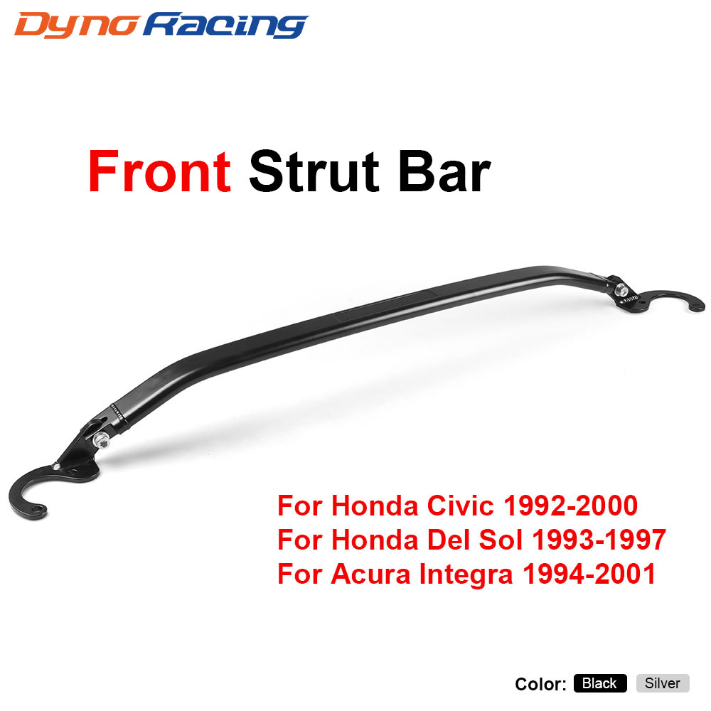 Front Upper Strut Brace Tie Bar Rear Kit For Honda Civic 92-00 EG EK/93-97 Del Sol/94-01 Integra DC2 Front Strut Bar BX101526