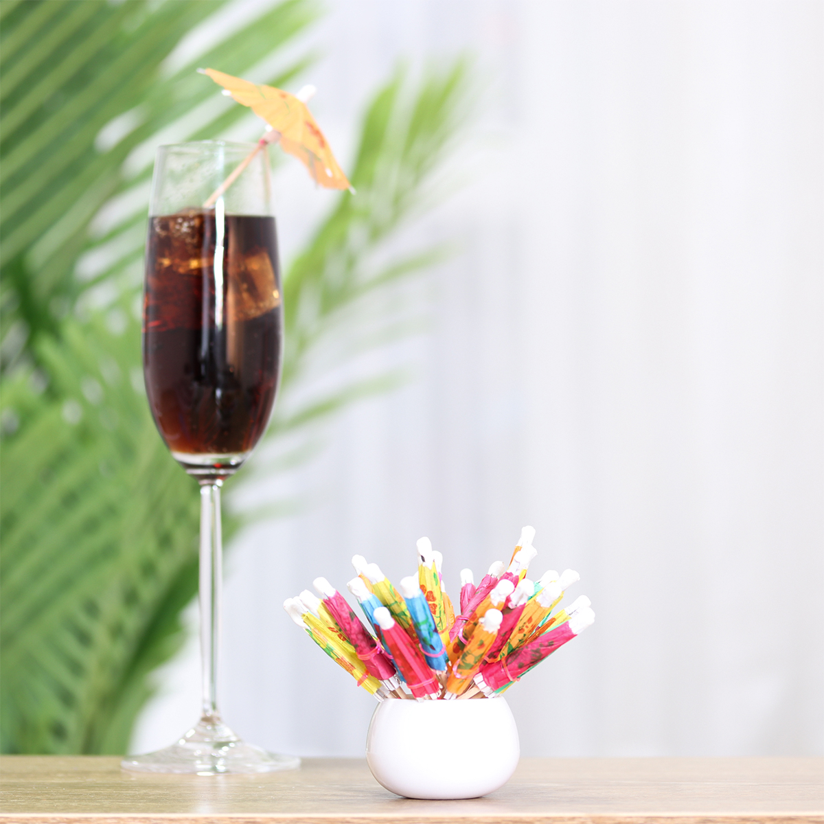 144 Pcs Cocktail Umbrellas Mini Drink Umbrellas Cocktail Parasol Drink Umbrellas Paper Parasol Picks for Drinks Hawaiian Party