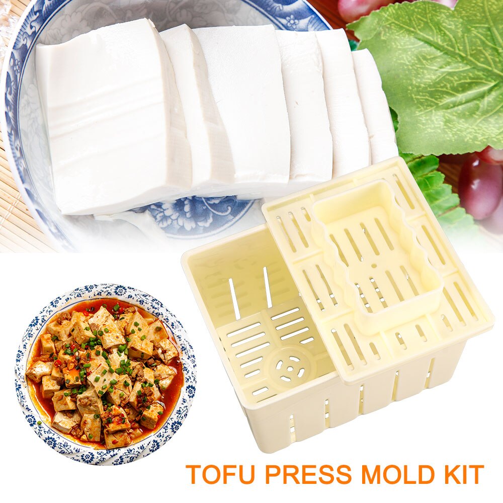9-teilige Tofu-Presse Aus Holz – DIY-Tofu-Herstellungsset Für Zuhause – Mit Platanenholz, Gesund & Einfach Zu Verwenden