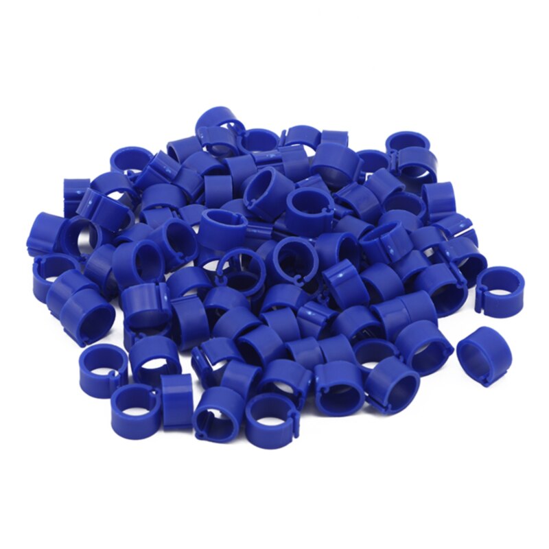 Tauben Ringe 8mm Bajonett Identifikation Ring Öffnung Taube Ring Farbe Taube Fuß Ring Taube Lieferungen Vogel Geräte 100 Stck: Marine Blau