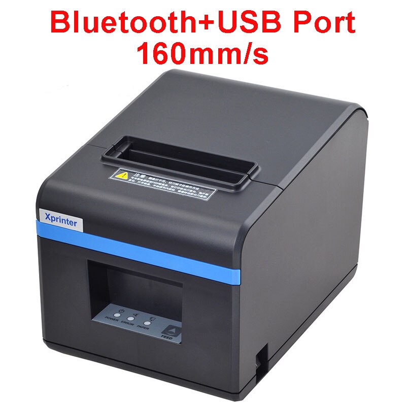 80mm thermische bonprinters, kassaprinters met automatische snijmachine, usb-ethernet-bluetooth-poort voor keukenrestaurants 260mm/ s