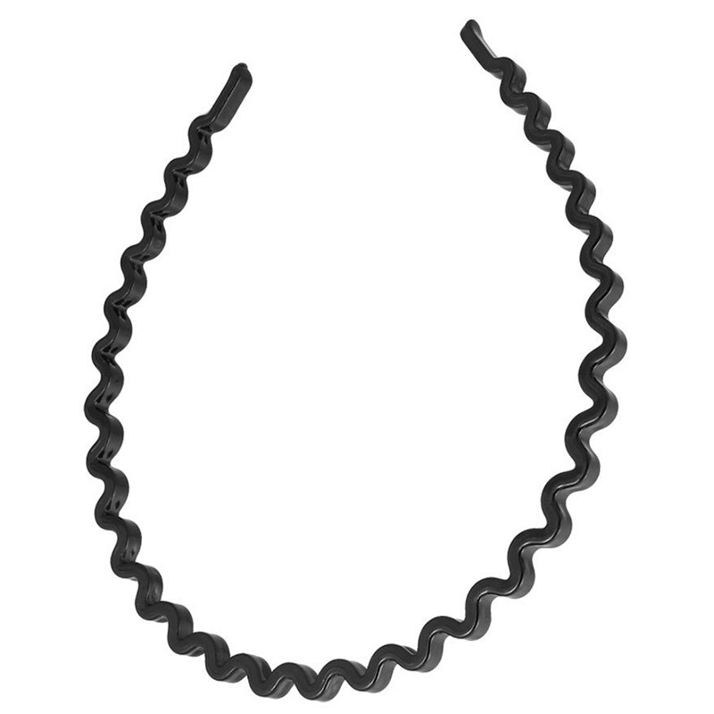 Promoção! Faixa de cabelo ondulado preto plástico do pneu do cabelo do uso feminino