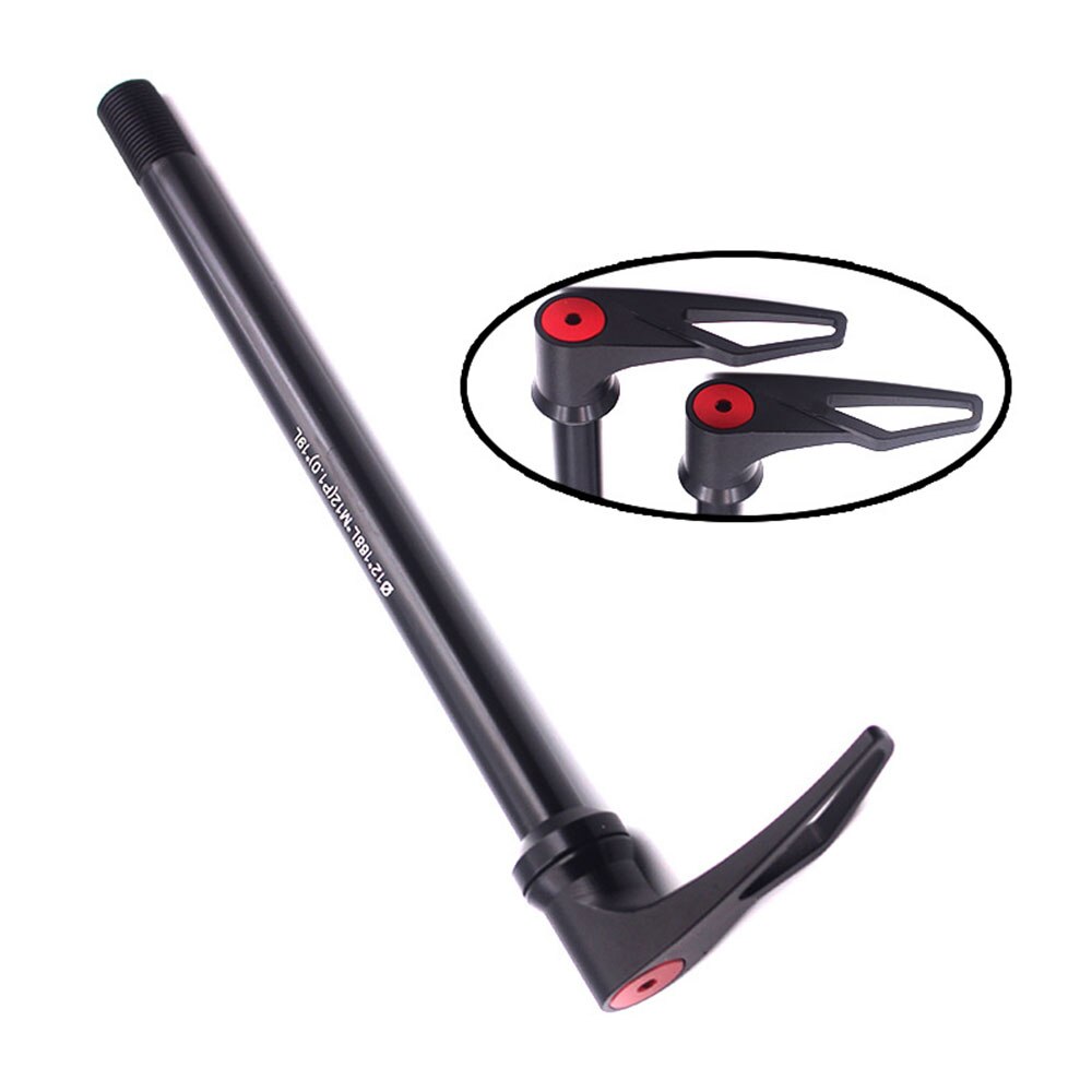 Black Thru Axle Metal Cycling Component 142x12MM Mountain Bike Bicycle 142 x 12 Rear Wheel Skewers QR Bicycle Accessories Parts