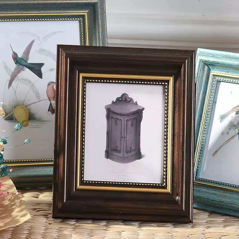 1 pçs estilo resina moldura para a mesa moderna 14 cores molduras de imagem decoração para casa delicadeza quadro de foto pendurado: 6 inch / Fugushenlan