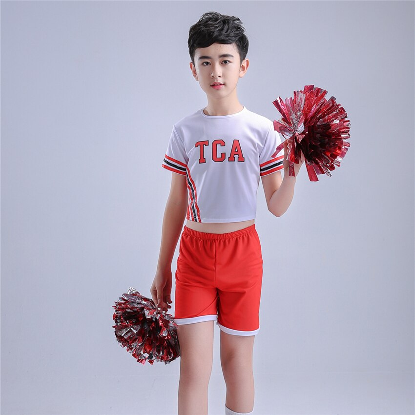 Cheerleader kostumer til børn sportsspil gymnastisk hold cheerleading dans kjole skoleuniform piger bære nederdel sæt