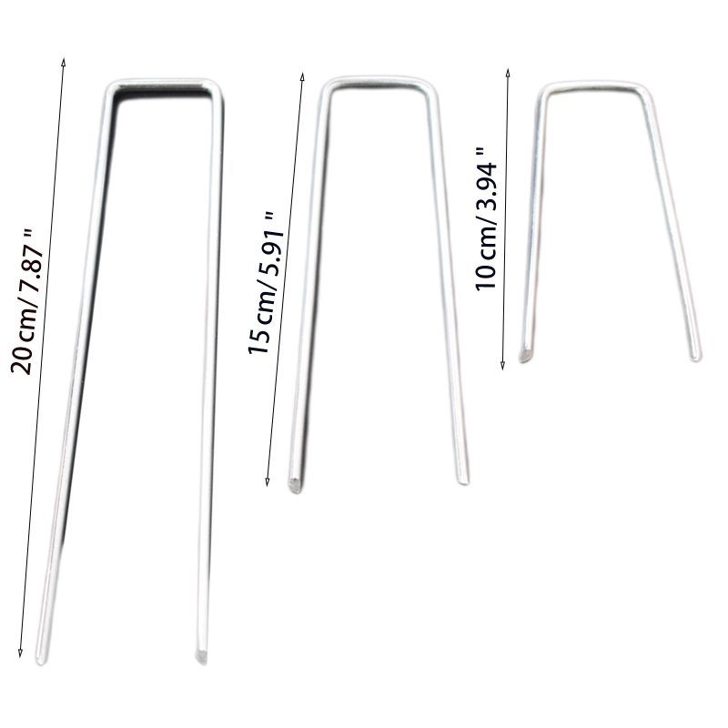 Tuin Peg U-vorm Grond Nail Sod Pin Stake Turf Nietjes Voor Kunstgras Tuinieren Nail Подставка Для Цветов plant Stand