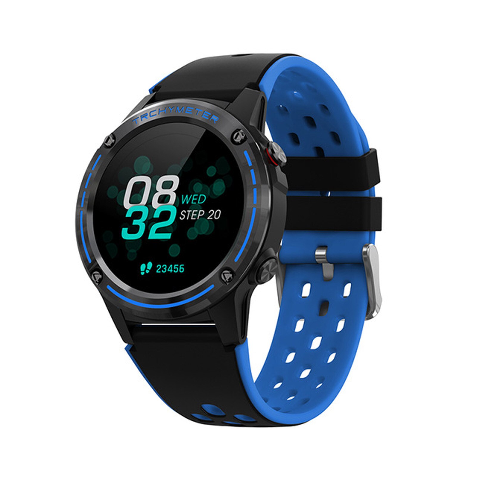 GPS M6 Männer 1,3 Zoll 360MAH Bluetooth Anruf Kompass Barometer Smartwatch draussen Sport Wasserdichte Uhren Мужские Часы: B