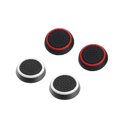 Cubierta de palanca de pulgar, cubierta de Joystick para Sony PlayStation Dualshock 3/4 PS3 PS4 Slim Pro Xbox One 360, controlador de Switch Pro: White Red