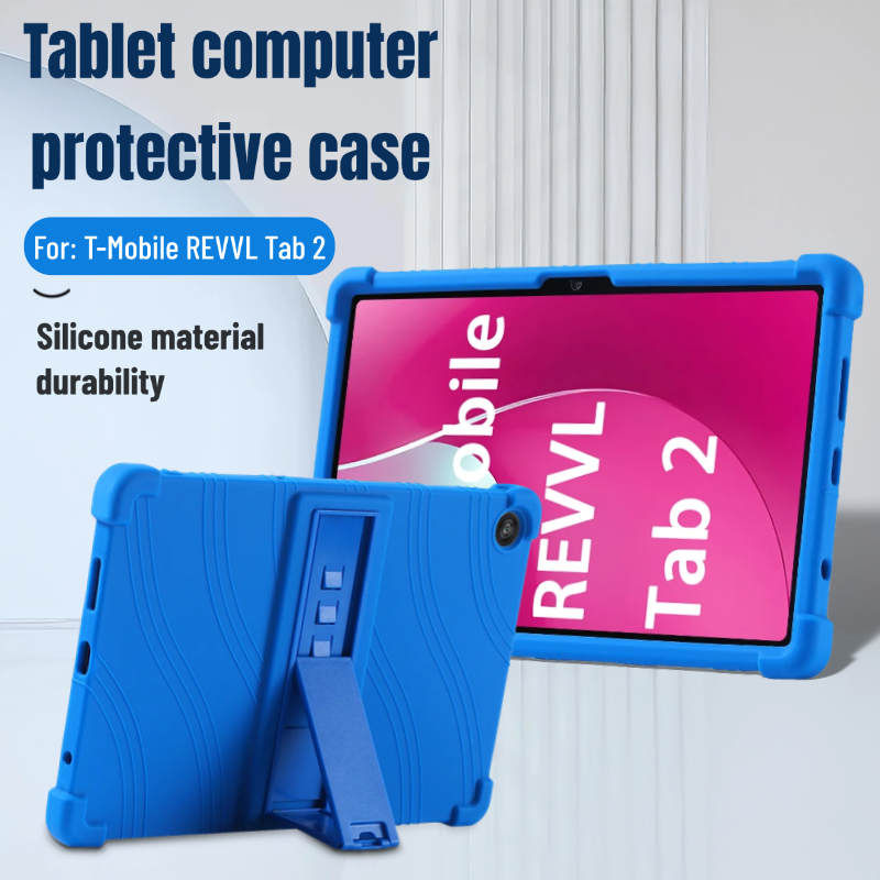 Für T-Handy, Mobiltelefon REVVL Tab 2 5G 2025 10,1 Zoll Tablette-Hülle, stoßfeste Silikon-Tablette-Abdeckung, leicht, kinderfreundlich